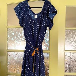 Size 3x New Wrapper polka dot dress